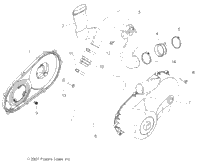 Drive Train, Clutch Cover & Ducting