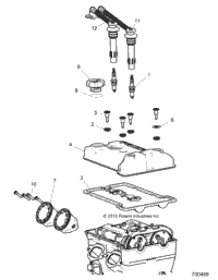 Engine, Throttle Body And Valve Cover