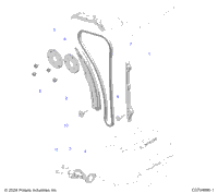 Engine, Cam Chain And Tensioner