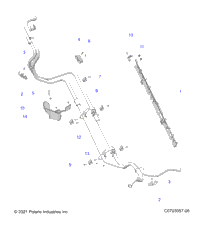 Engine, Cooling, Hose Mounting