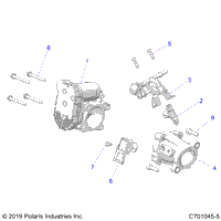 Engine, Throttle Body And Fuel Rail