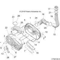 Drive Train, Clutch Cover And Ducting