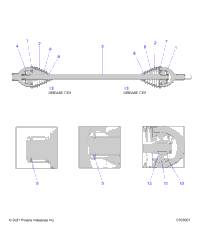 Drive Train, Half Shaft, Front
