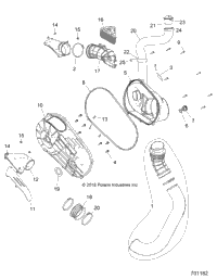 Drive Train, Clutch Cover And Ducting