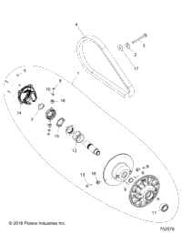 Drive Train, Secondary Clutch