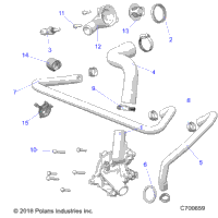 Engine, Waterpump And Bypass