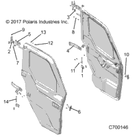 Body, Door, Front, Full, Mounting R20rsw99aa/Ap/Ax/A9