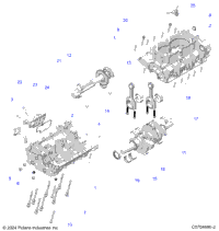 Engine, Crankcase, Crankshaft