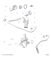 Engine, Waterpump And Bypass