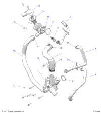 Engine, Waterpump And Bypass