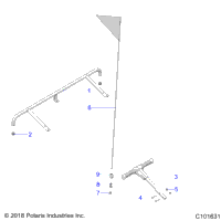 Body, Bumper, Rear, Flag, And Pass Handle