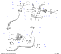Engine, Coolant Pump And Thermostat