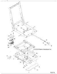 Body, Seat Base Adjuster, Tractor Z20nas99cc