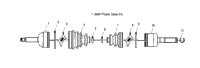 Drive Shaft, Front /Ab