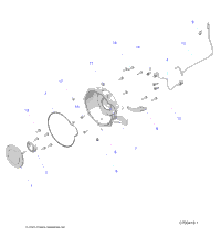 Engine, Adapter, Bellhousing And Crank Sensor