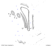 Engine, Cam Chain And Tensioner