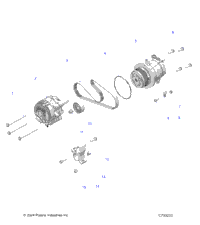 Engine, Alternator And Compressor