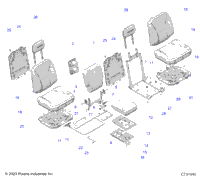 Body, Seat Asm., Rear