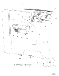 Body, Wiper Motor And Wshld Harness