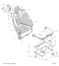 Body, Seat Asm., Rear