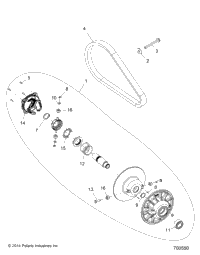 Drive Train, Secondary Clutch R18rme57n4