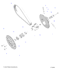 Drive Train, Secondary Clutch