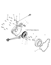Engine, Stator And Flywheel