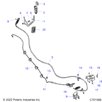 Drive Train, Gear Selector And Throttle Cable