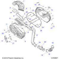 Drive Train, Clutch Cover And Ducting
