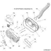 Drive Train, Clutch Cover And Ducting