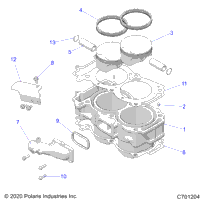 Engine, Cylinder And Piston