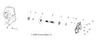 Gearcase, Output Shaft