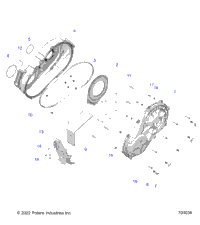 Drive Train, Clutch Cover, Inner/Outer