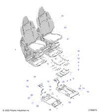 Body, Seat Asm. And Slider, Front