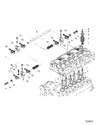 Engine, Valve And Rocker Arm