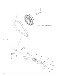Drive Train, Secondary Clutch Z15vaa87aj/Ac