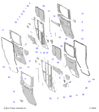Body, Door, Rear, Crank
