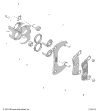 Brakes, Caliper, Rear