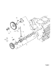 Engine, Camshaft And Idle Gear Shaft