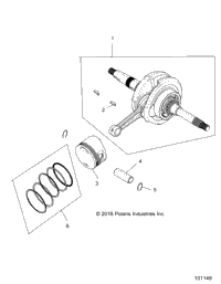 Engine, Crankshaft, Connecting Rod And Piston