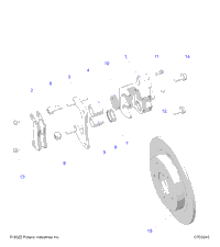 Brakes, Caliper, Rear