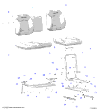 Body, Seat Asm. And Slider R25rrsd4ca/Sd4ck