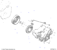 Engine, Stator Cover & Flywheel