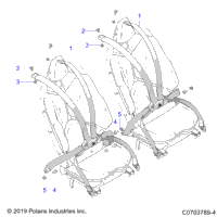 Body, Seat Belt Mounting, Rear, Premium/Deluxe