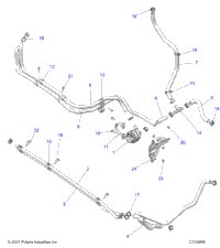 Engine, Cooling Routing Manifold