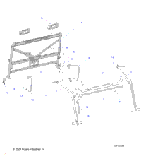 Chassis, Cab Frame R23e3gc3fd/Sc3cd/Sc3fd