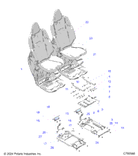 Body, Seat Asm. And Slider, Front