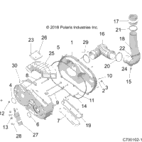 Drive Train, Clutch Cover And Ducting