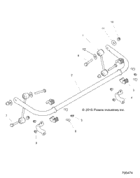 Suspension, Stabilizer Bar, Rear
