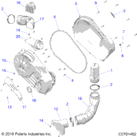 Drive Train, Clutch Cover And Ducting